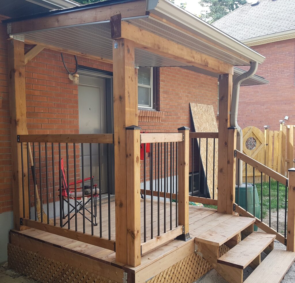 Newly completed deck